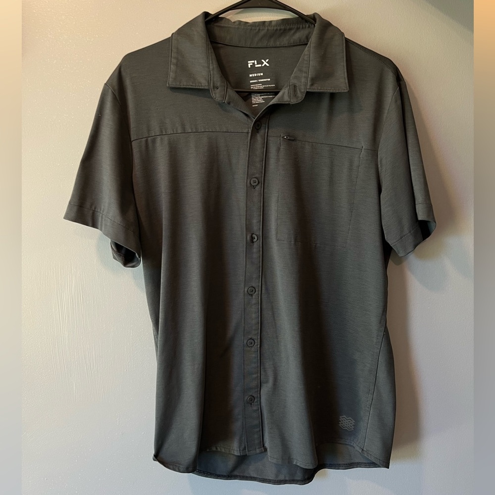FLEX Button Up T-Shirt
